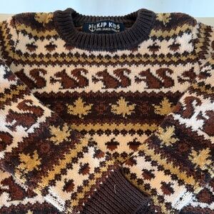 Kiel James Patrick Kids Autumn Pattern Sweater